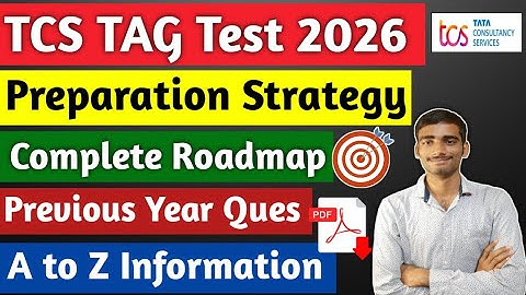 ⭐TCS TAG Test 2026 | Preparation Strategy🚀| Complete details & Pyq #tcscodevita #tcs_tag_test