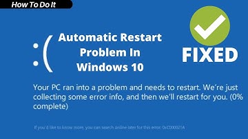 How to fix Automatic Shutdown and Reboot Loop | Windows 10