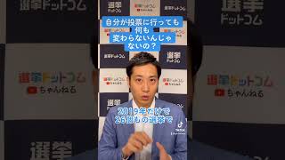 自分が投票に行っても何も変わらないんじゃないの？｜松田馨の1分選挙