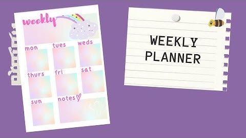 How to Create a Weekly Planner Step by Step Canva Tutorial | Easy Graphic Design Guide for Beginners
