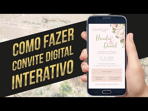 Convite casamento interativo + Confirmação de presença