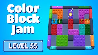 Color Block Jam Level 55 | Every Puzzle Solved! 🎯