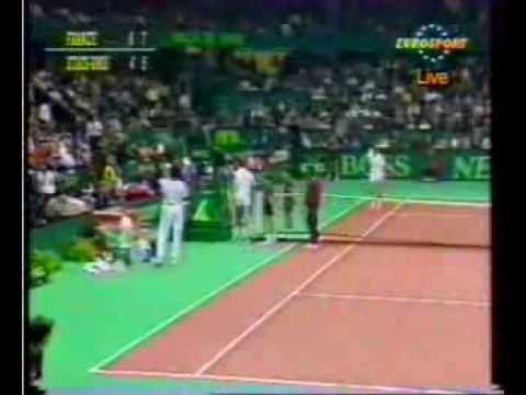 Leconte v Sampras Davis Cup 1991 Final USA v FRA 10 14