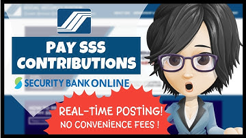 How to Pay SSS Contribution Online using Security Bank Online Facility