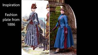 Dressing up in a 1886 hunting  dress