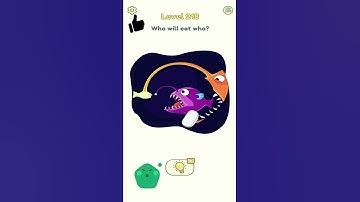 DOP 2 : Delete One Part | Gameplay Walkthrough | Level 218 Who Will Eat Who