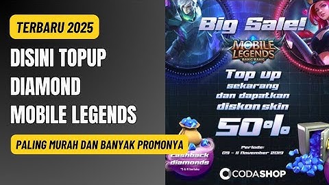 Cara Topup Diamond Mobile Legends Lewat Codashop Terbaru || Cara Beli Diamond ML Terbaru