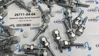 26711-04-04 26711D-04-04 Hydraulic Hose Swivel Assembly Hose Crimp Hydraulic Hose Ferrules