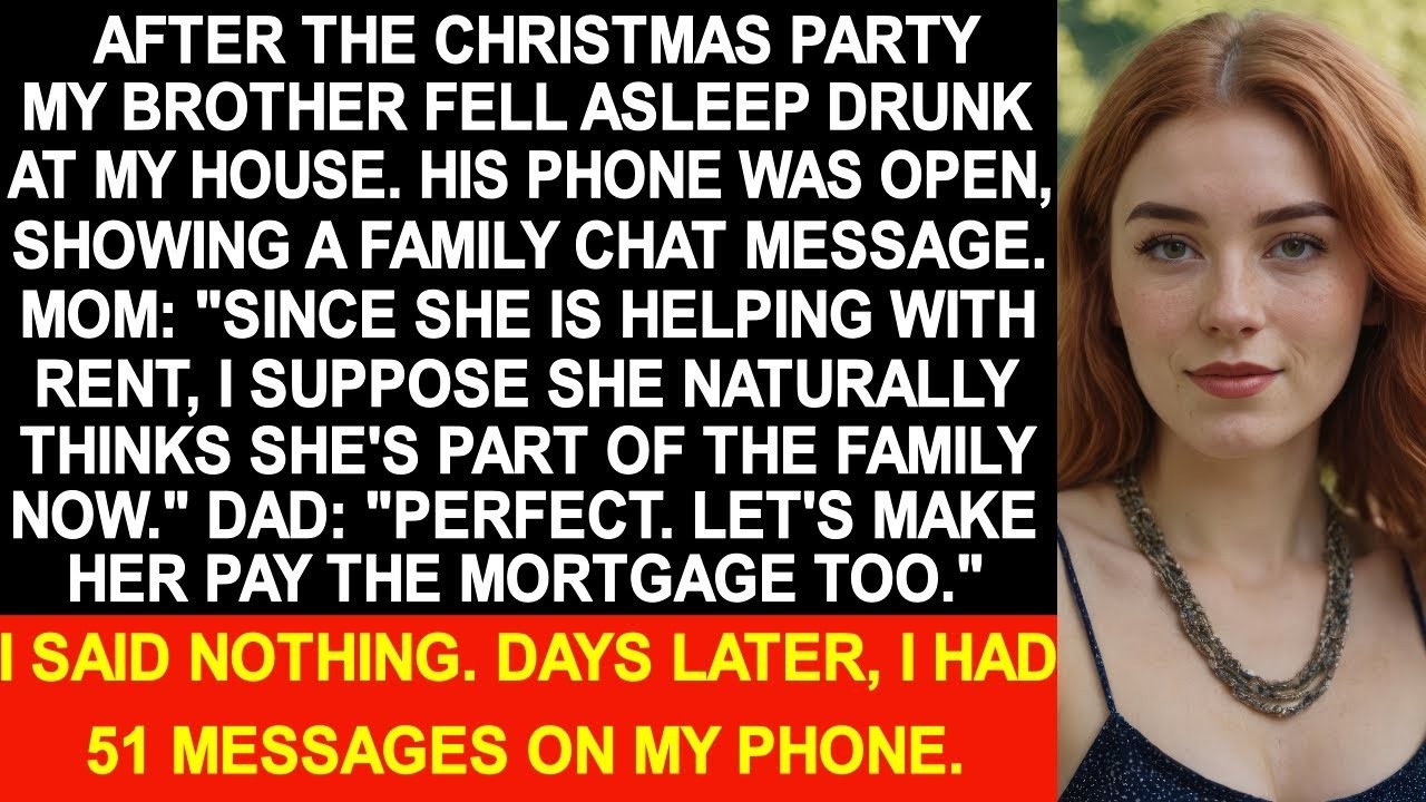 On Christmas party night, my sleeping brother received emails from our parents on his phone...