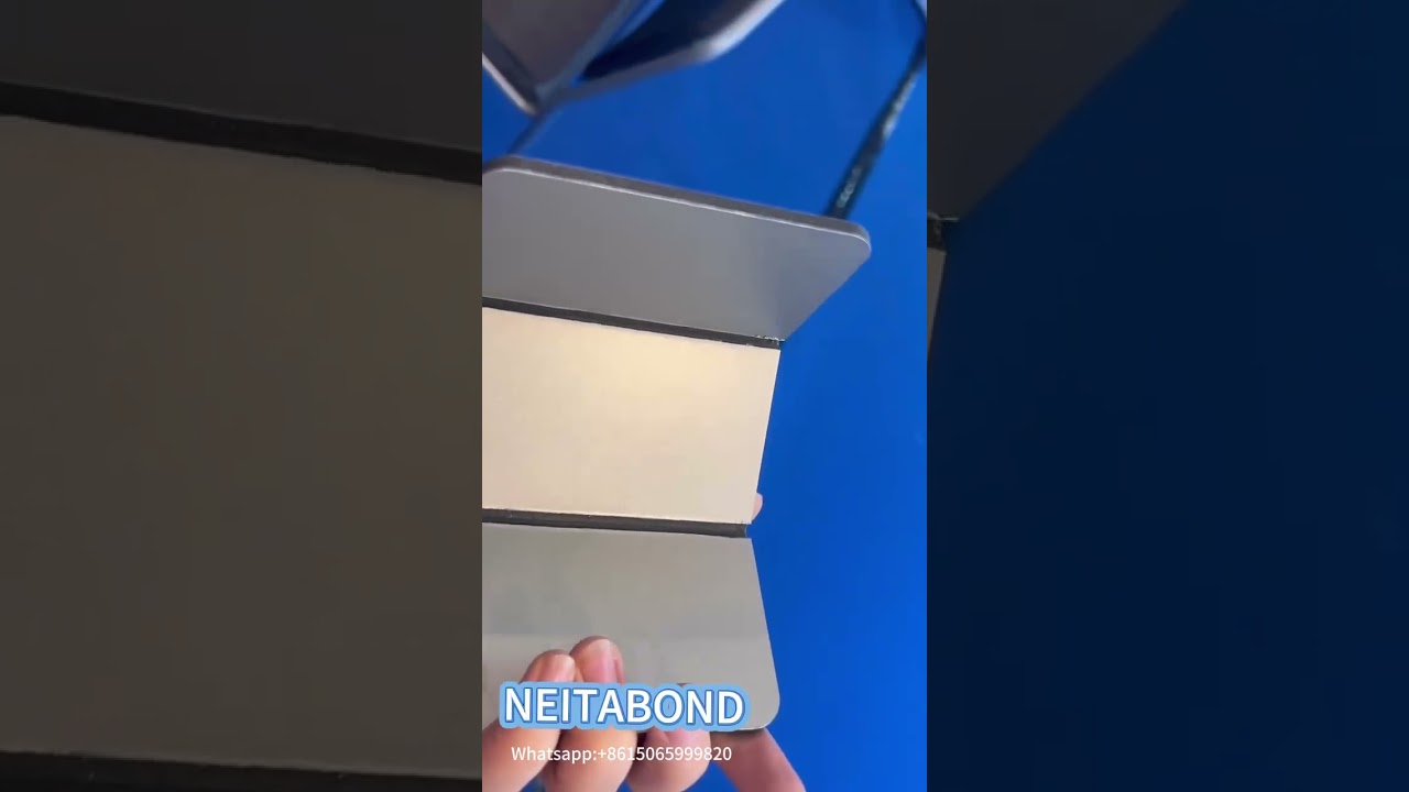 Bendable aluminum composite panel