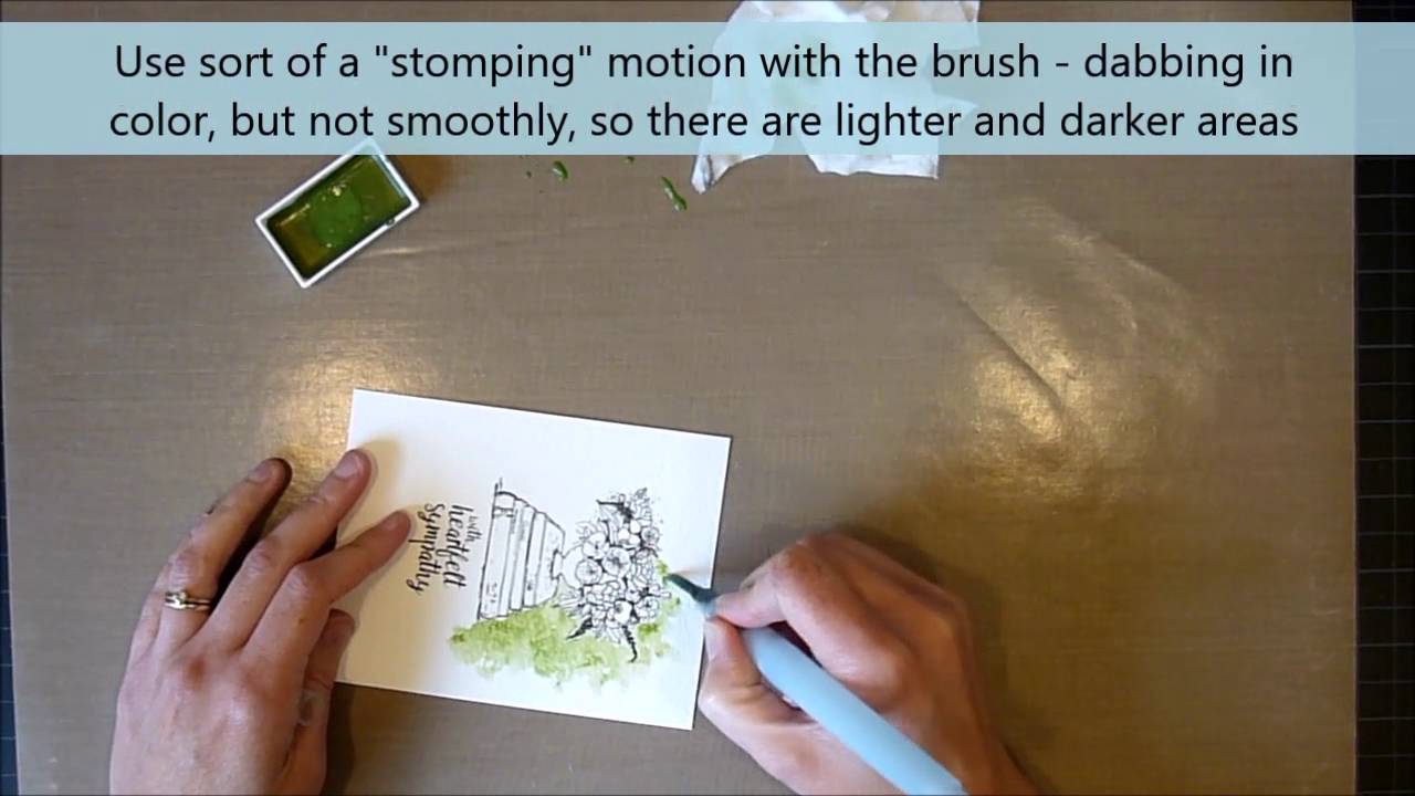 Unity Stamp Co Quick Tip - Textured Reverse Watercolor - YouTube