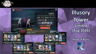 August 2026 Illusory Tower Limited Floor 4 Clears with Blue Miwa