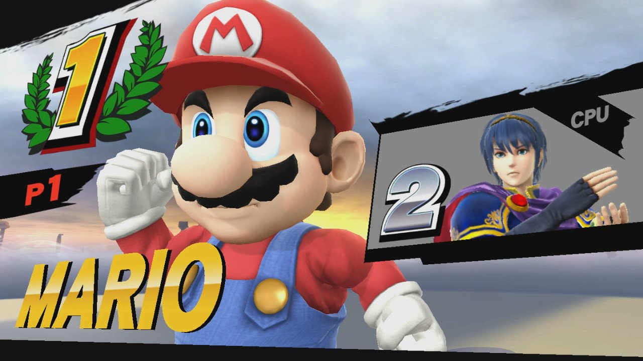 Super Smash Bros Wii U - Mario VS Marth - YouTube