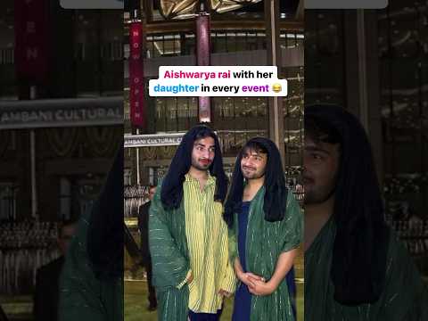 Aishwarya With Daughter Funny 