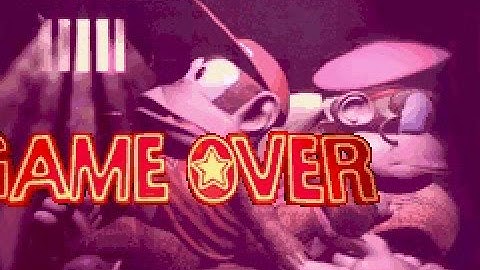 Donkey Kong Country 2 Game Over Screen (GBA Version)