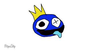 Blue Laughing  (Rainbow Friends) #flipaclip This is Original Video DONT COPY OR ELSE YOU WILL DIE!!!