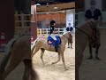 Cute little kids practicing equestrian circles.#shorts #pony #cute#rider