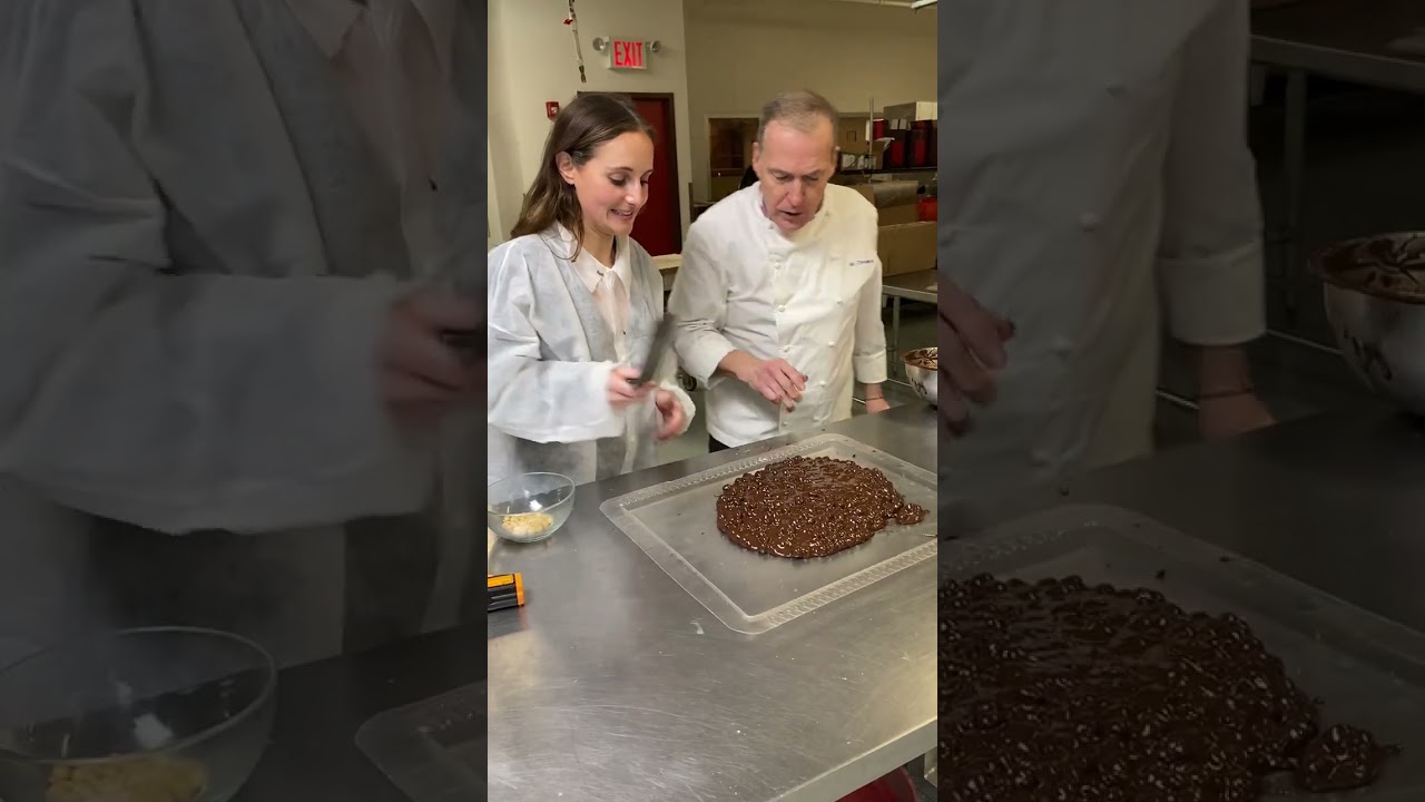 This dark chocolate hazelnut bark is super simple to make. #recipes #chocolate #chocolatelovers