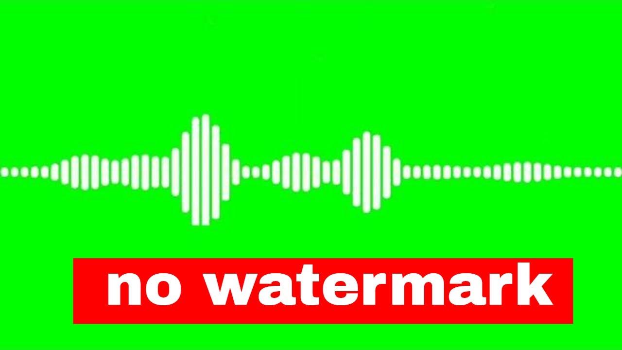 green screen audio spectrum without music no watermark