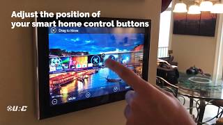 Customize your touch screen with URC Total Control