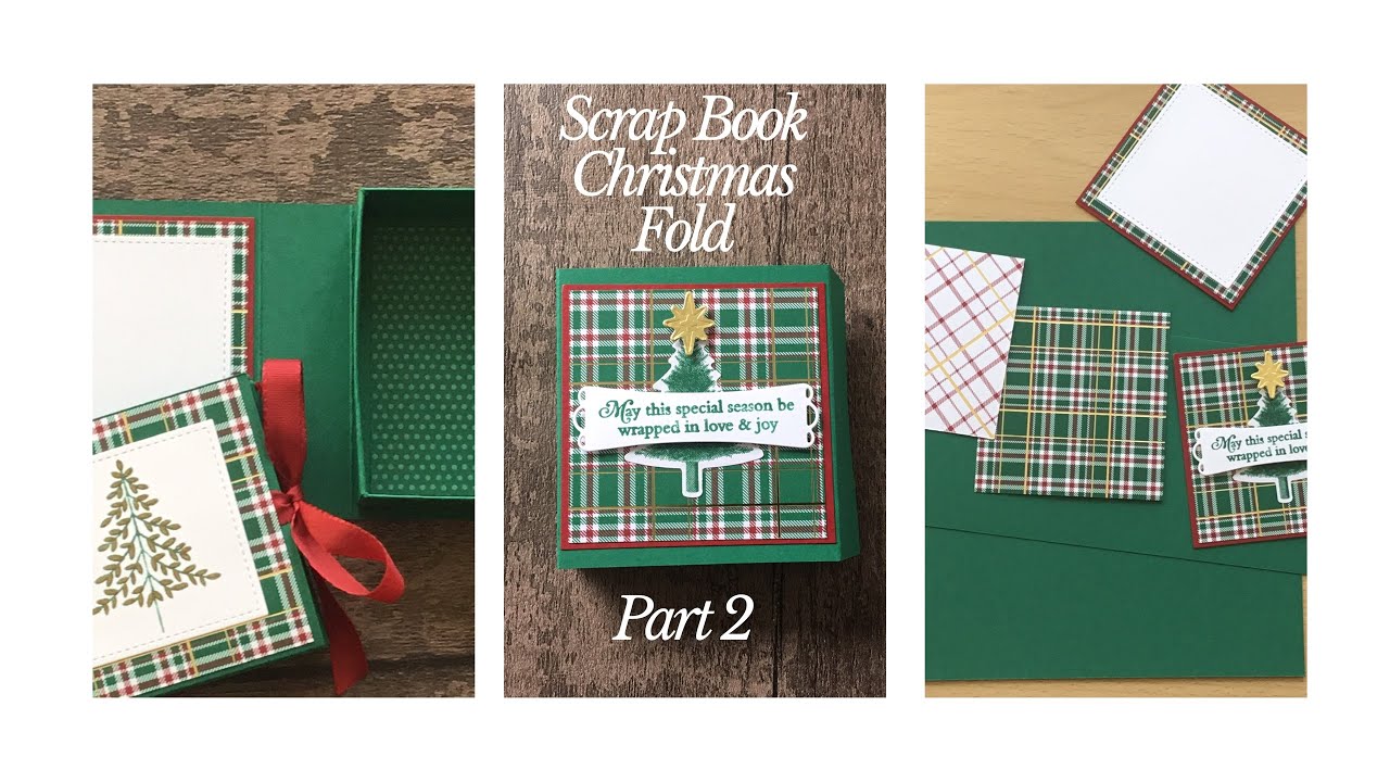 Box for Christmas Fold Book Part 2 - YouTube