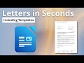 Create letters in Linux (Libre Office Writer, templates)
