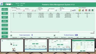 Pediatric Clinic Management System V1.0 in Excel VBA