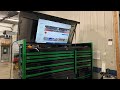 Installation tv sur le couvercle de la bote  outils snapon epiq 68