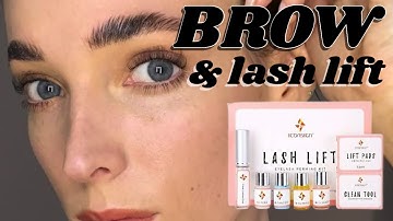 DIY BROW LAMINATION AT HOME WITH AMAZON ICONSIGN LASH LIFT KIT // EYEBROW EYELASH LVL PERM TREATMENT