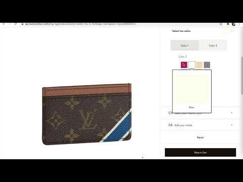 Louis Vuitton Pocket Organizer My LV Heritage Customizable Monogram