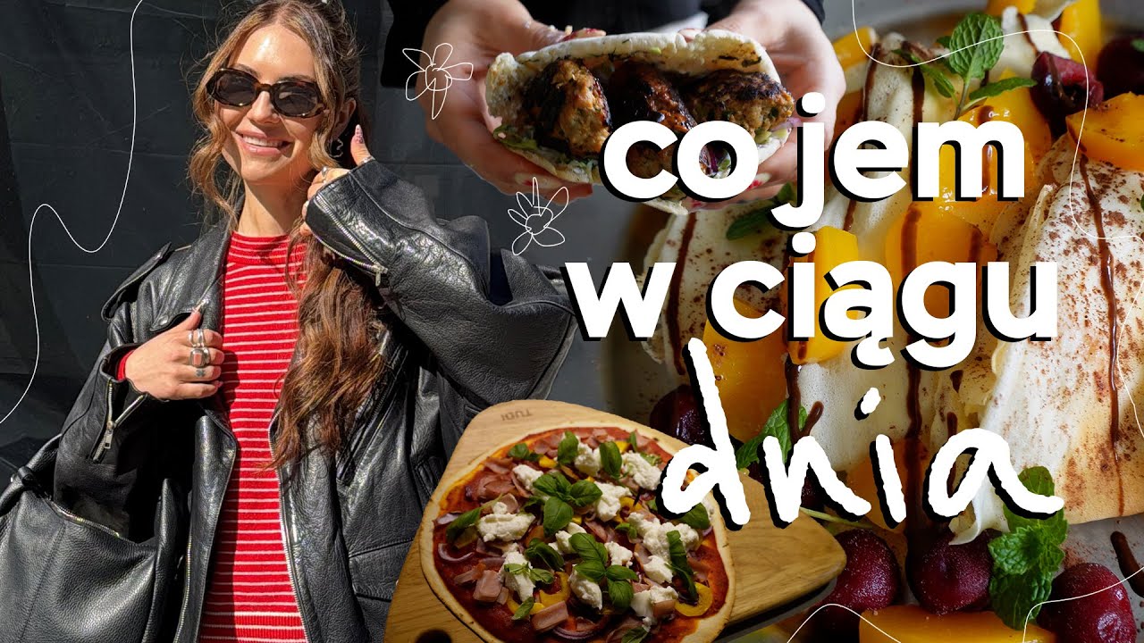 CAŁY DZIEŃ JEDZENIA 🍲🍰 emejzyn naleśniki, chrupiąca pita i szybka pizza / dużo białka! / ok 2000kcal