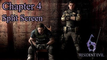 Resident Evil 6 Full Walkthrough [Chapter 4] [Chris & Piers] [Split Screen] with @Kyushadow