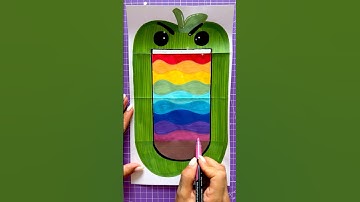 💚😡😆🌈 Emotions in Color Explosion! | Funny Emoji Art