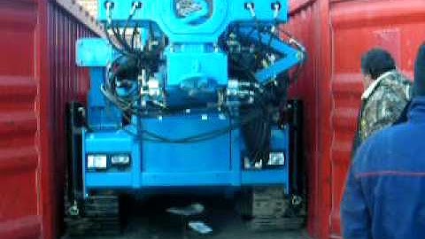 2/3 Unloading container with Et635 exploration multipurpose rc core drilling rig in Mongolia 2