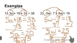 2-3 Solving Multi-Step Equations Part 1