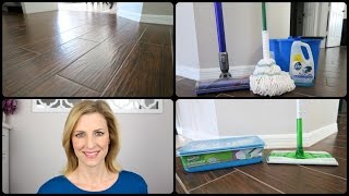 How To Clean Wood Look Tile **Products Mentioned: Dyson Animal Cordless Vacuum: http://rstyle.me/n/bpwc9sby7ip Libman 
