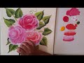 Pintura Acrílica Cuadro de Rosas