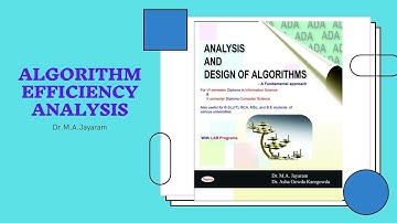 Algorithm Efficiency Analysis Tutorial-2 || Dr.M.A.Jayaram