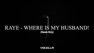 Download Lagu RAYE - WHERE IS MY HUSBAND! (Acapella/Vocals Only) MP3