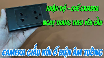 Camera giấu kín ổ điện âm tường màu đen MỚI NHẤT, camera nguỵ trang ổ điện sử dụng wifi xem từ xa 4K