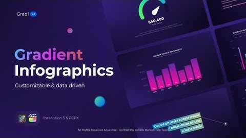 Apple Motion Template: Gradi — Gradient Infographics