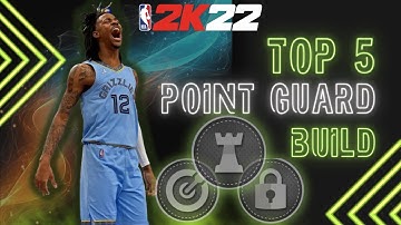 BEST TOP 5 (COMP) POINT GUARD Build In NBA 2K22 Next Gen!!!