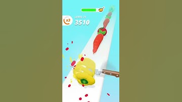 😋Perfect Slices - Very Satisfying And Relaxing {ASMR Slicing Game} #shorts