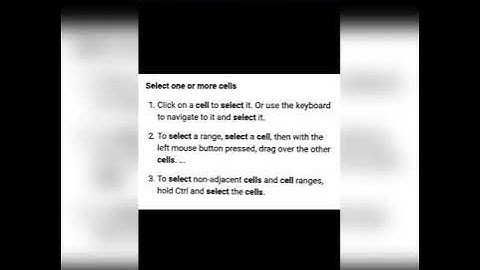 Class : 7 - Ch : 6 - Editing a Worksheet