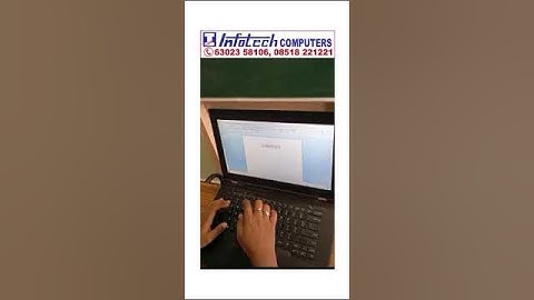 Convert Num  To Text  MS Word | Infotech Computers | Bhagya Nagar Kurnool | 6302358106#computers