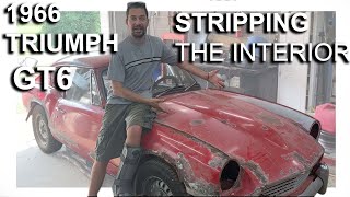 1966 Triumph GT6 - Part 5 - Stripping the interior