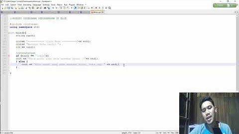 KONSEP SEDERHANA PEMROGRAMAN PERCABANGAN IF ELSE