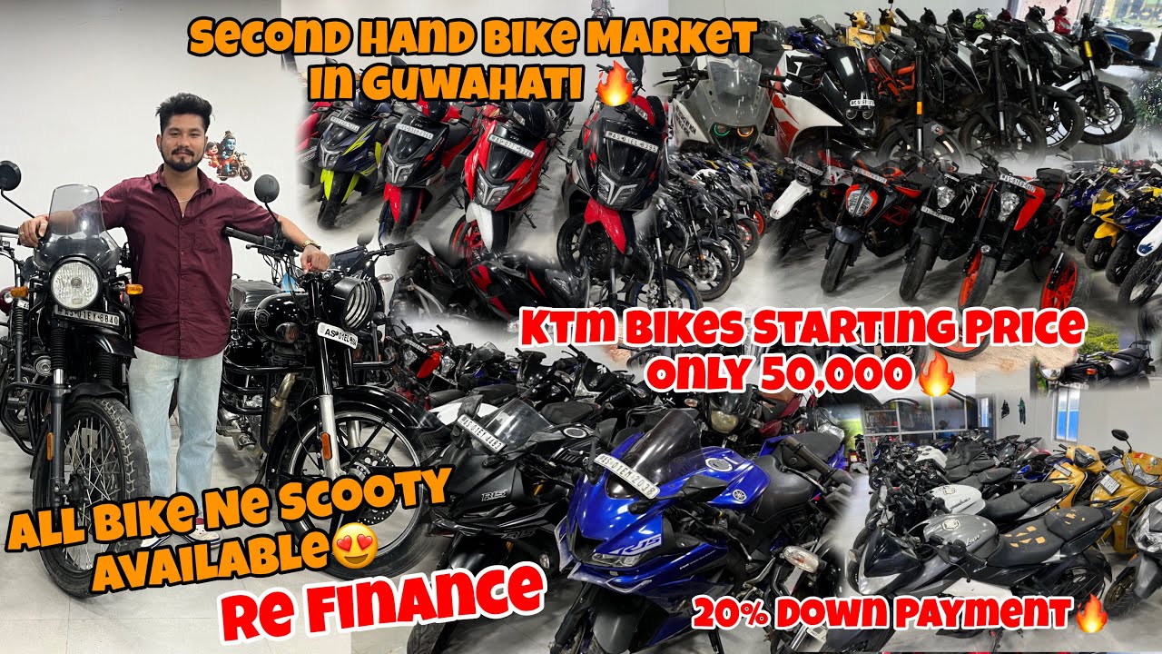 Second Hand Bike Market In Guwahati 😍 - YouTube