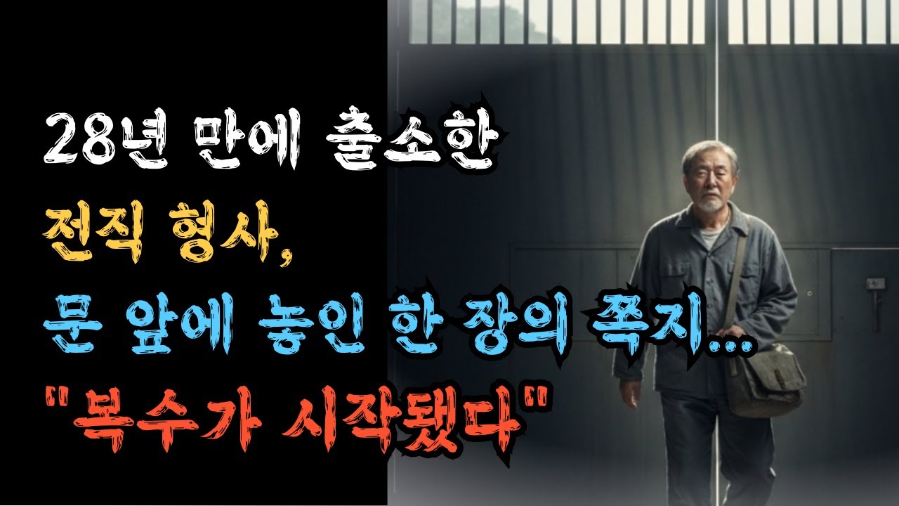 28년 만에 출소한 전직 형사, 문 앞에 놓인 한 장의 쪽지... ㅣ감동사연ㅣ복수사연ㅣ오디오북