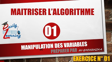Manipulation des variables en algorithme
